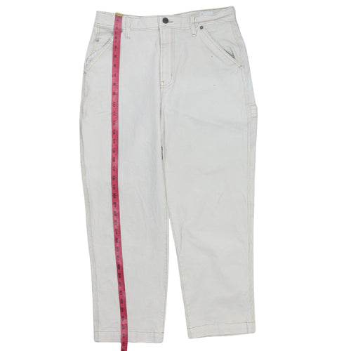 GAP Women’s Ivory Straight Leg Jeans Size 14 Regular Fit