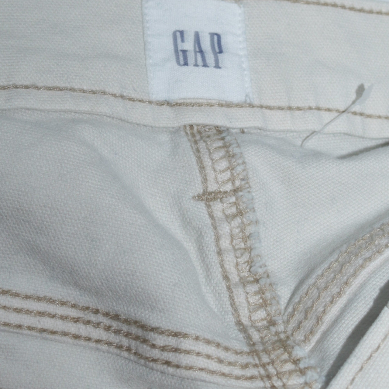 GAP Women’s Ivory Straight Leg Jeans Size 14 Regular Fit