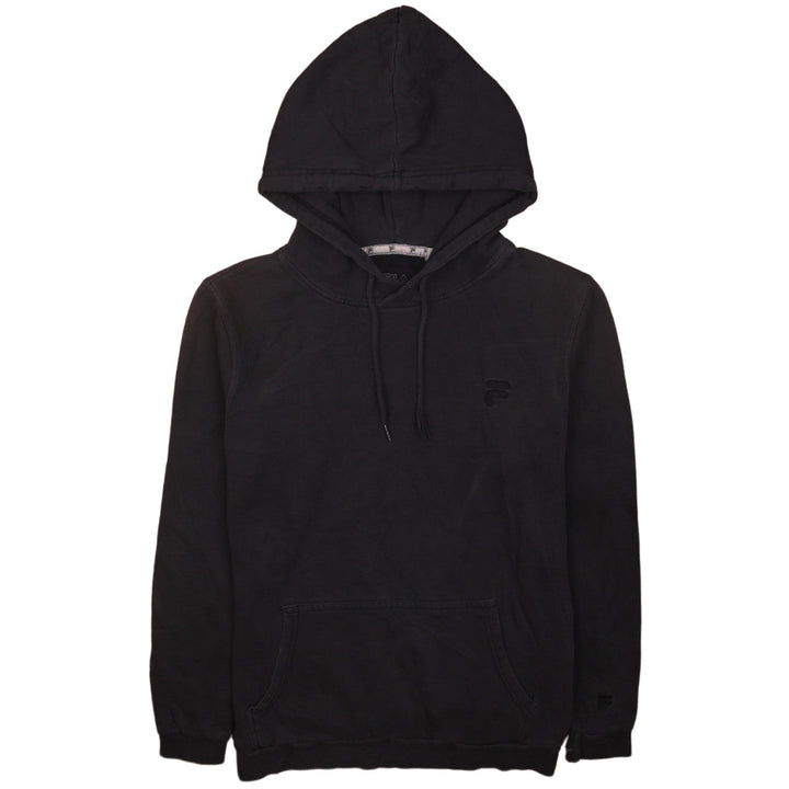 Fila Mens Black Pullover Hoodie XS Regular Fit Cotton Blend