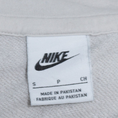 Nike Men's White Pullover Hoodie Size S Logo Fleece Sportswear
