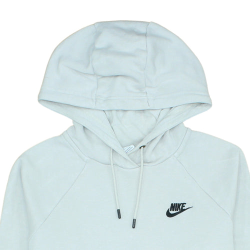 Nike Men's White Pullover Hoodie Size S Logo Fleece Sportswear