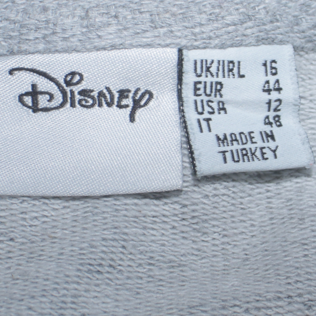 Primark Disney Womens Grey Mickey Mouse Sweatshirt UK 16