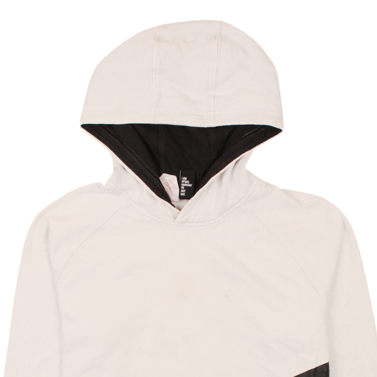 Adidas Boys White Pullover Hoodie Size 13-14 Years Graphic Print