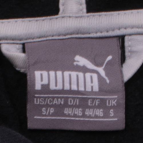 Puma Men's Black Full Zip Hoodie Size S Graphic Logo Sportswear