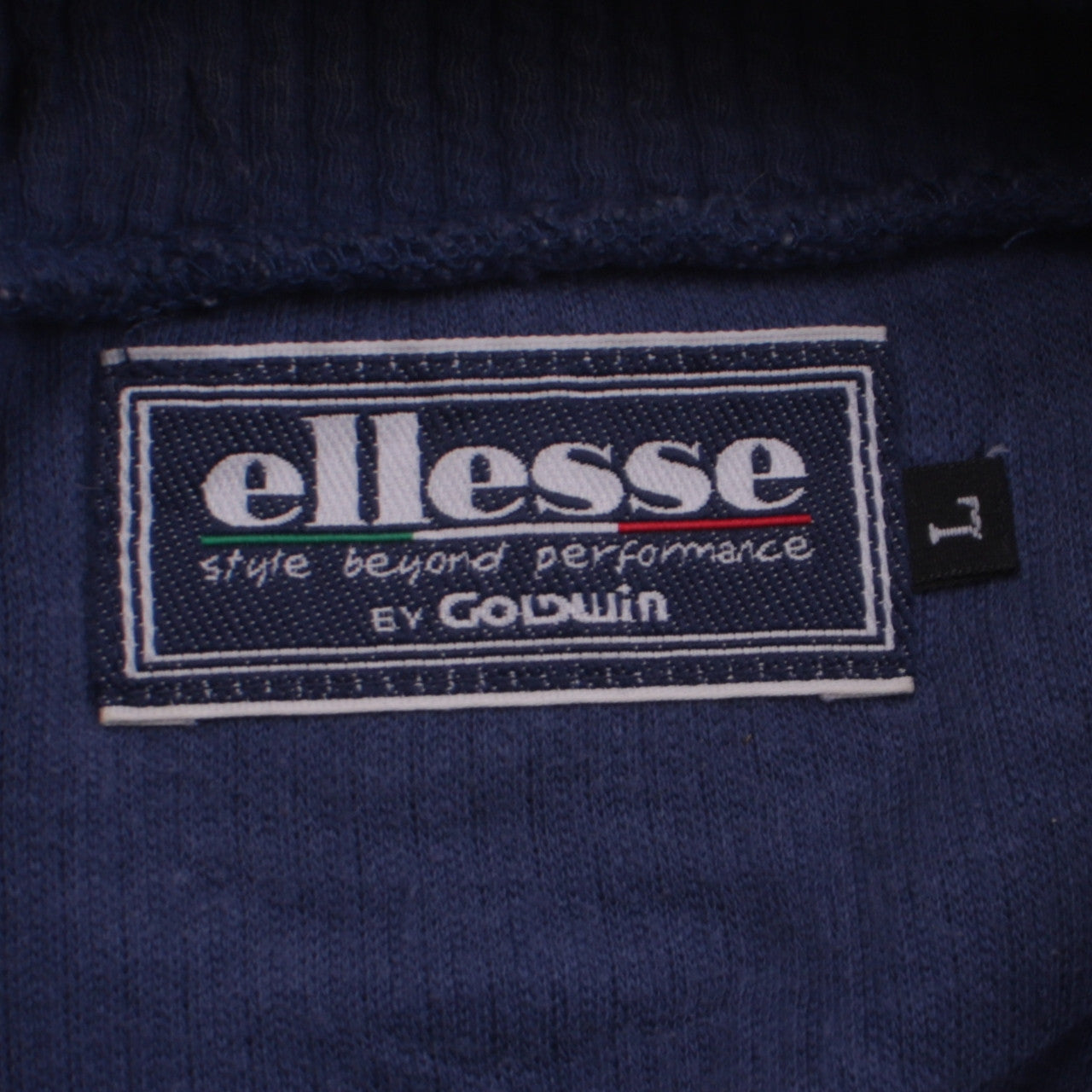 Ellesse Men's Blue Mock Neck Pullover Sweatshirt L Vintage