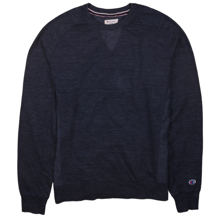 Champion Men's Blue Small Crew Neck Pullover Sweatshirt