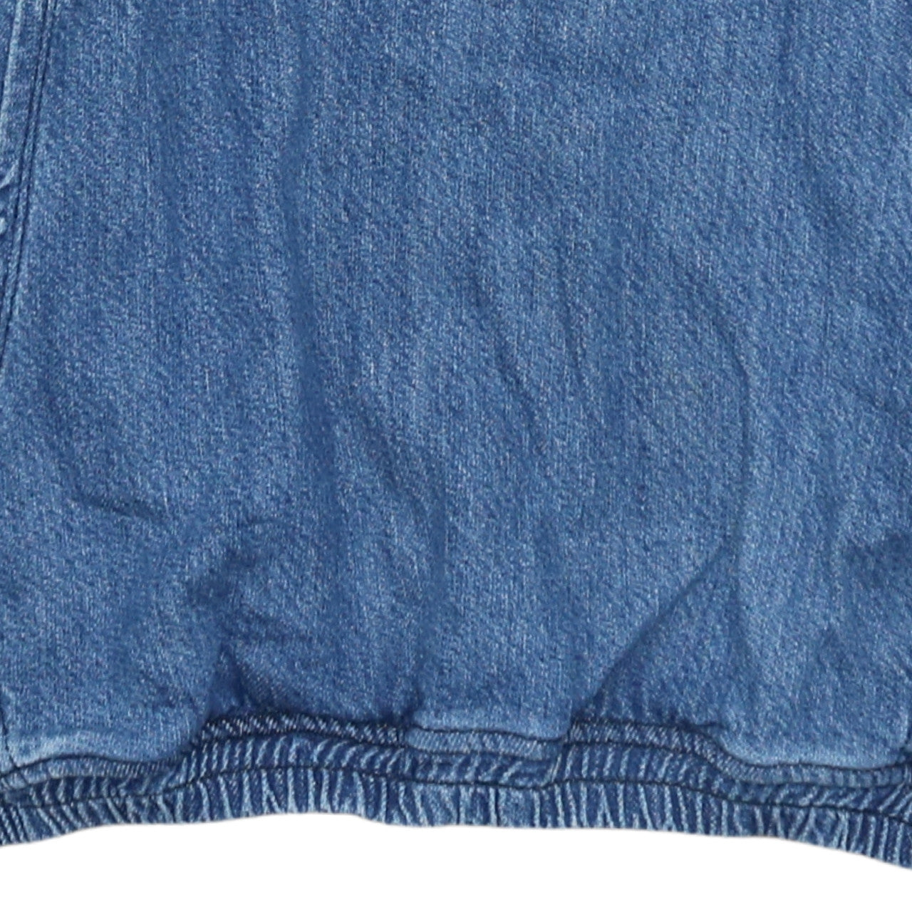 ZARA Women Blue Denim Pullover Hoodie L Relaxed Fit Casual Cotton