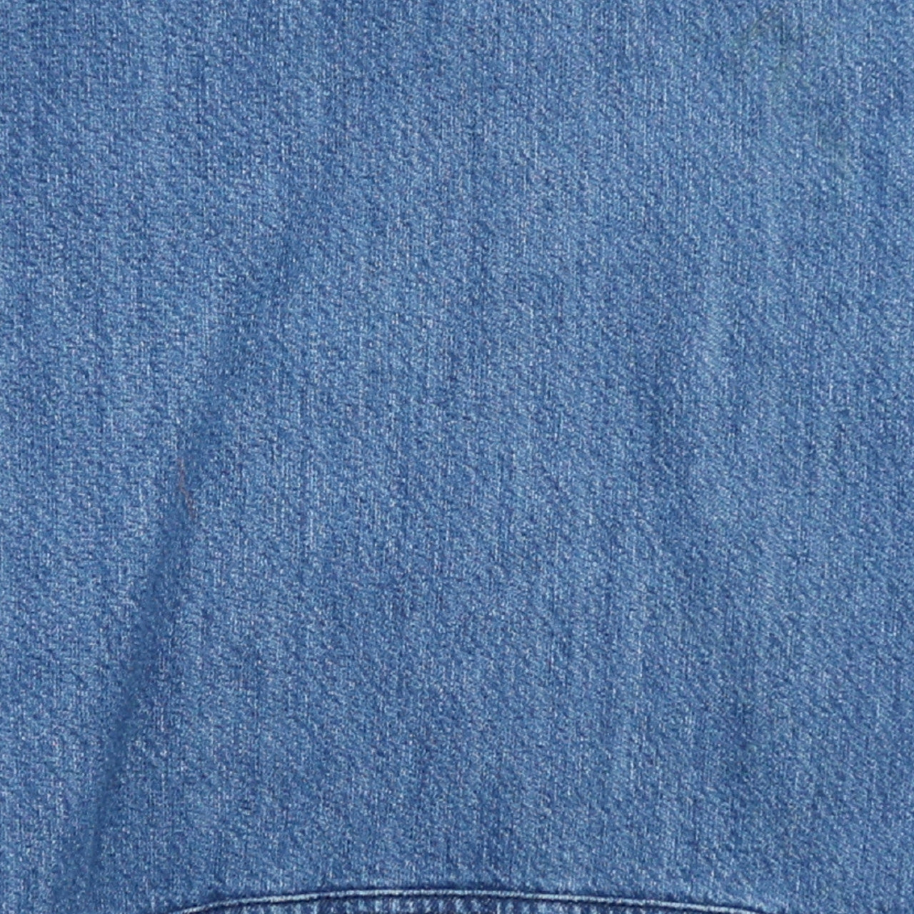 ZARA Women Blue Denim Pullover Hoodie L Relaxed Fit Casual Cotton
