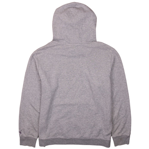 Puma Womens Grey Hooded Pullover Sweatshirt UK 16 with Logo