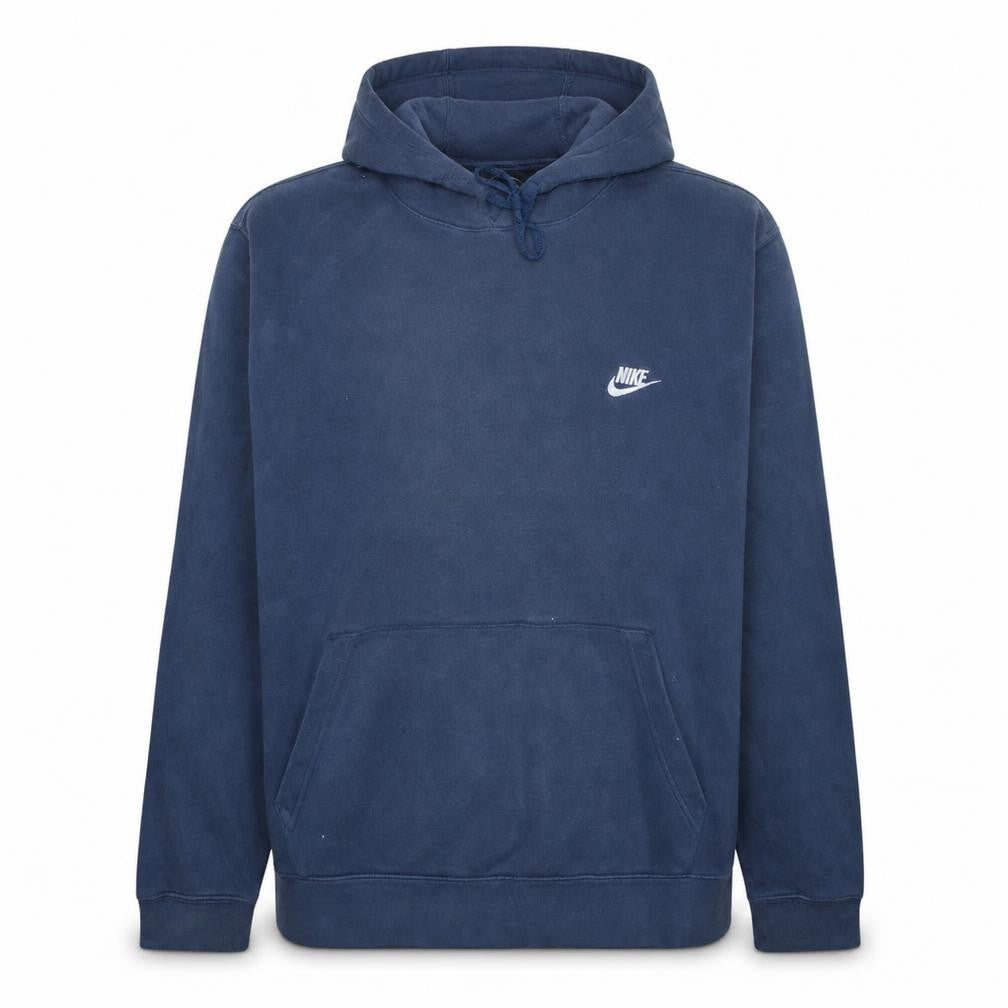 Nike Men's Blue Pullover Hoodie XXL Fleece Lined Casual Sweatshirt