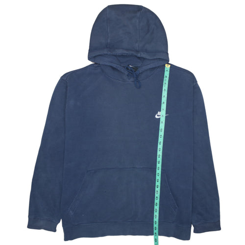 Nike Men's Blue Pullover Hoodie XXL Fleece Lined Casual Sweatshirt