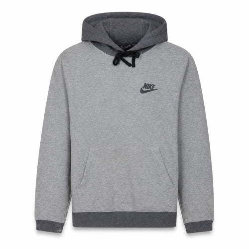Nike Men’s Grey Pullover Hoodie Size M Sports Fleece Sweatshirt