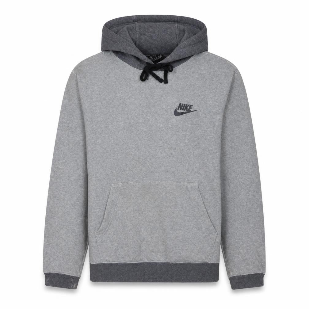 Nike Men’s Grey Pullover Hoodie Size M Sports Fleece Sweatshirt