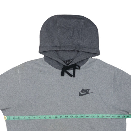 Nike Men’s Grey Pullover Hoodie Size M Sports Fleece Sweatshirt