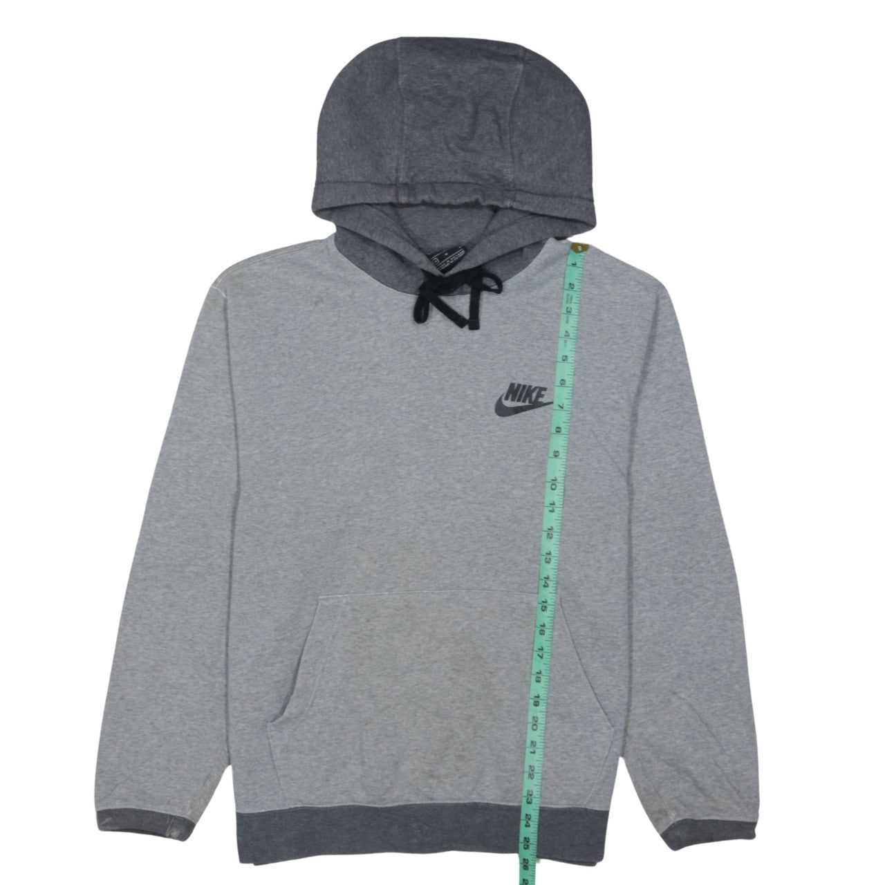 Nike Men’s Grey Pullover Hoodie Size M Sports Fleece Sweatshirt