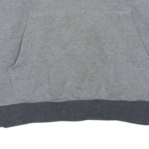 Nike Men’s Grey Pullover Hoodie Size M Sports Fleece Sweatshirt