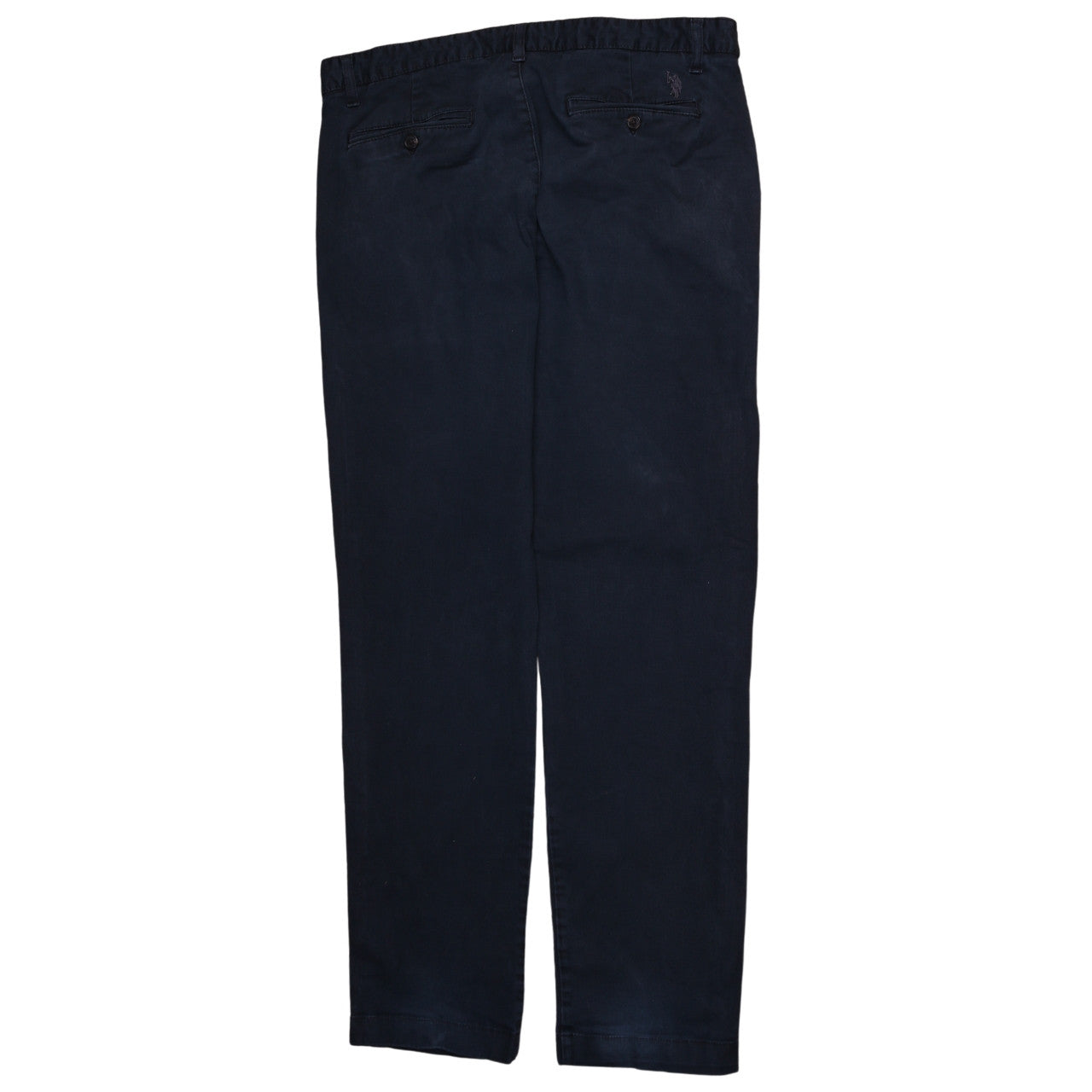 U.S. Polo Assn. Men's Blue Chino Trousers W36 L32 Stretch Cotton