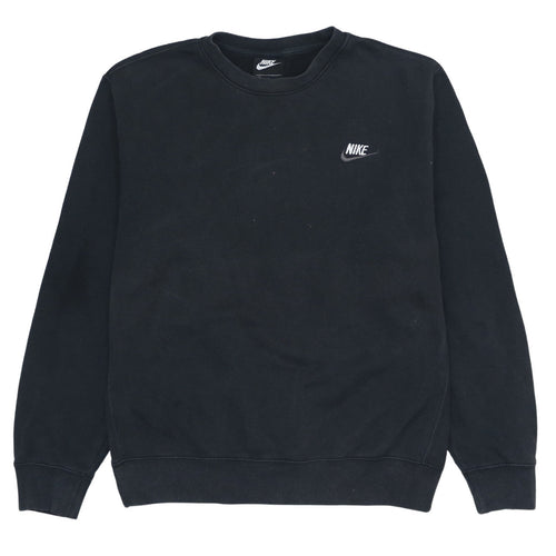 Nike Men's Black Small Pullover Sweatshirt Crew Neck Fleece