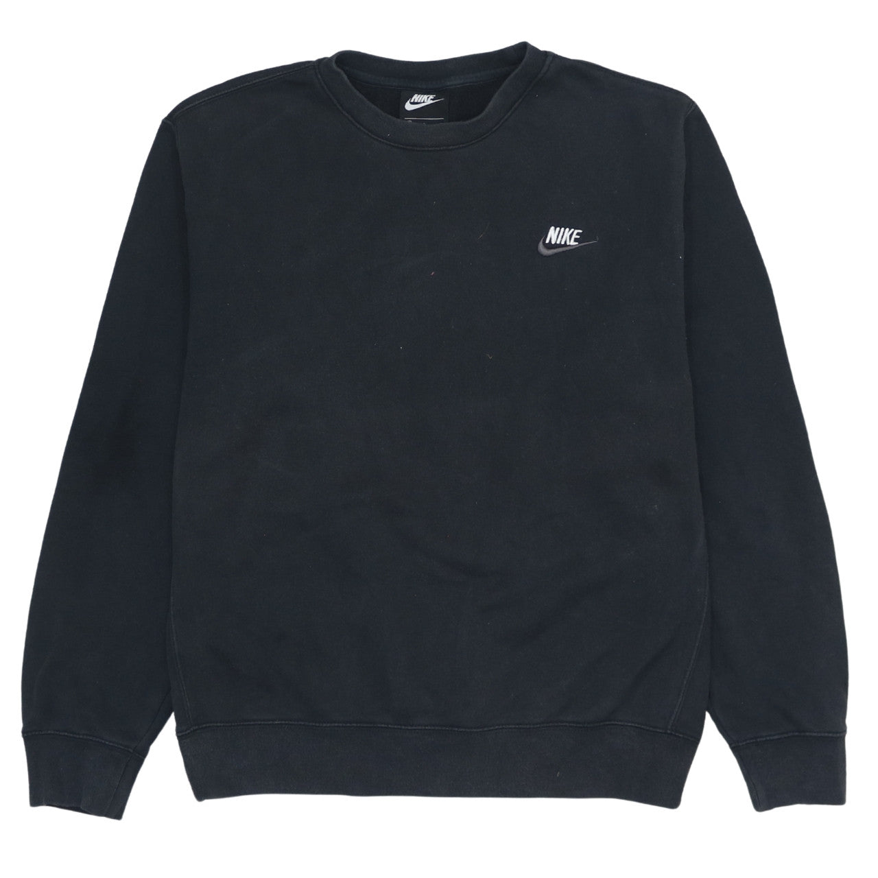 Nike Men's Black Small Pullover Sweatshirt Crew Neck Fleece