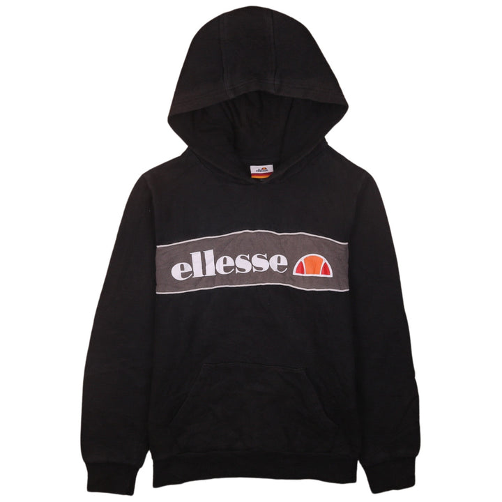 Ellesse Boys Black Pullover Hoodie Size 12-13 Years Logo Graphic Hooded Sweatshirt