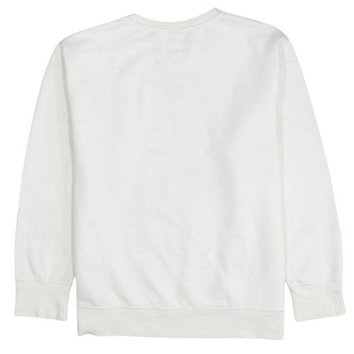Nike Boys White Pullover Crew Neck Fleece Sweatshirt XL