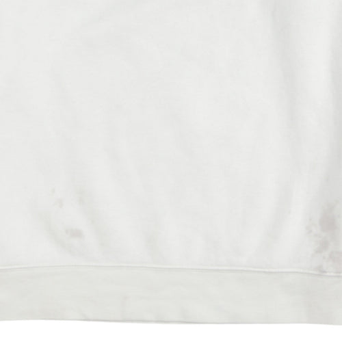 Nike Boys White Pullover Crew Neck Fleece Sweatshirt XL