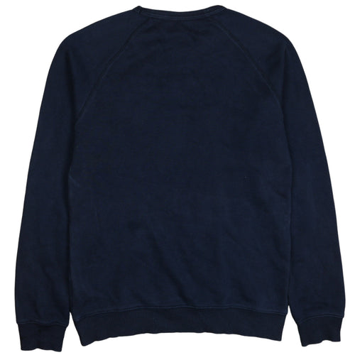 Adidas Mens Blue Crew Neck Pullover Sweatshirt Size S
