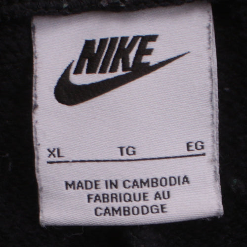 Nike Men's Black XL Sweatpants Fleece Regular Fit Tapered