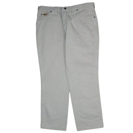 Wrangler Men's Beige Straight Fit Texas Denim Jeans 38x32