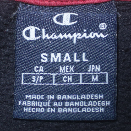 Champion Men's Black Small Pullover Hoodie with Logo Embroidery
