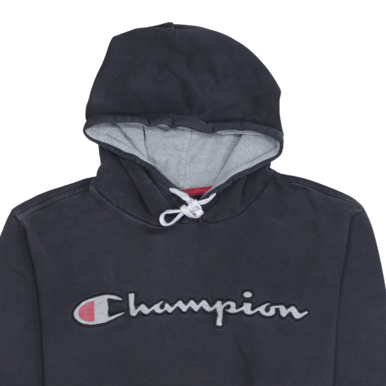 Champion Men's Black Small Pullover Hoodie with Logo Embroidery