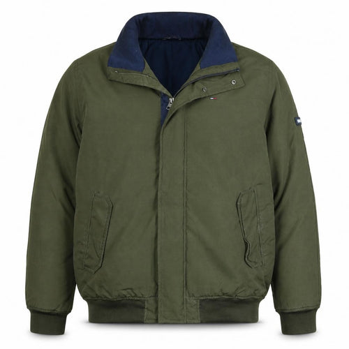 Tommy Jeans Men's Green XL Bomber Jacket Cotton Blend Casual