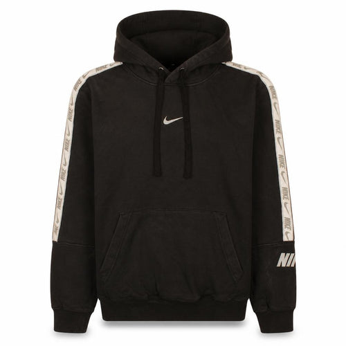 Nike Men's Black XS Pullover Hoodie with Logo Taped Sleeves