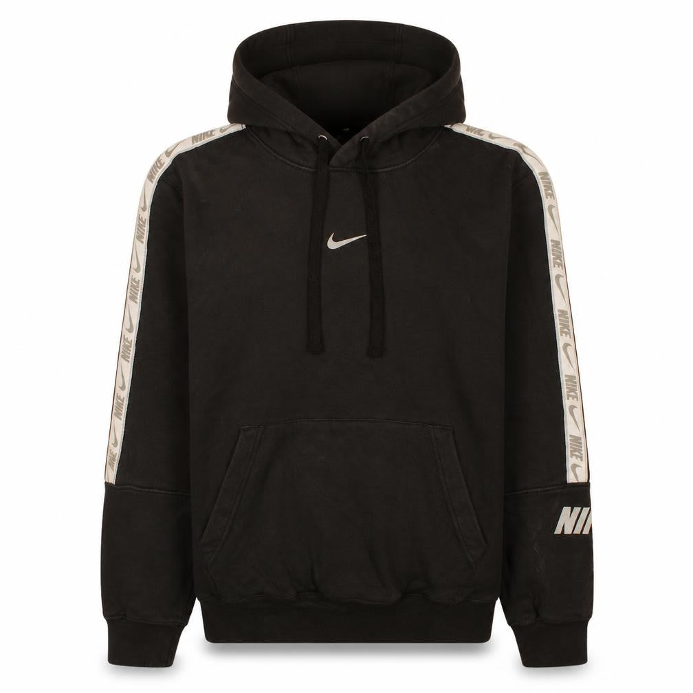 Nike Men's Black XS Pullover Hoodie with Logo Taped Sleeves