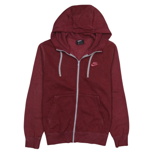 Nike Men's Red Full Zip Hoodie Small Regular Fit