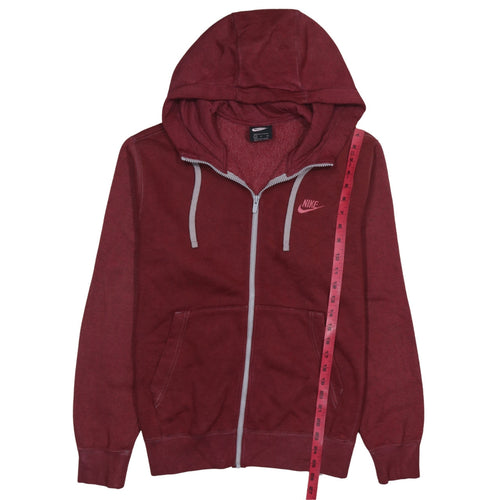 Nike Men's Red Full Zip Hoodie Small Regular Fit