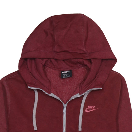 Nike Men's Red Full Zip Hoodie Small Regular Fit