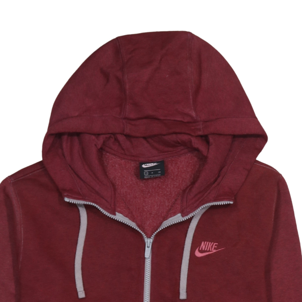 Nike Men's Red Full Zip Hoodie Small Regular Fit