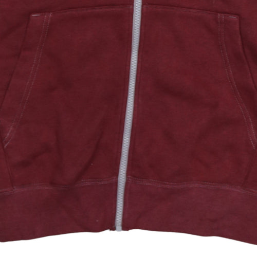 Nike Men's Red Full Zip Hoodie Small Regular Fit