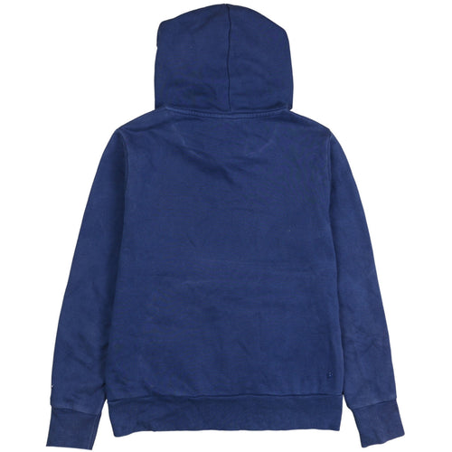 Puma Women's Blue Pullover Hoodie UK 14 with Logo Detail