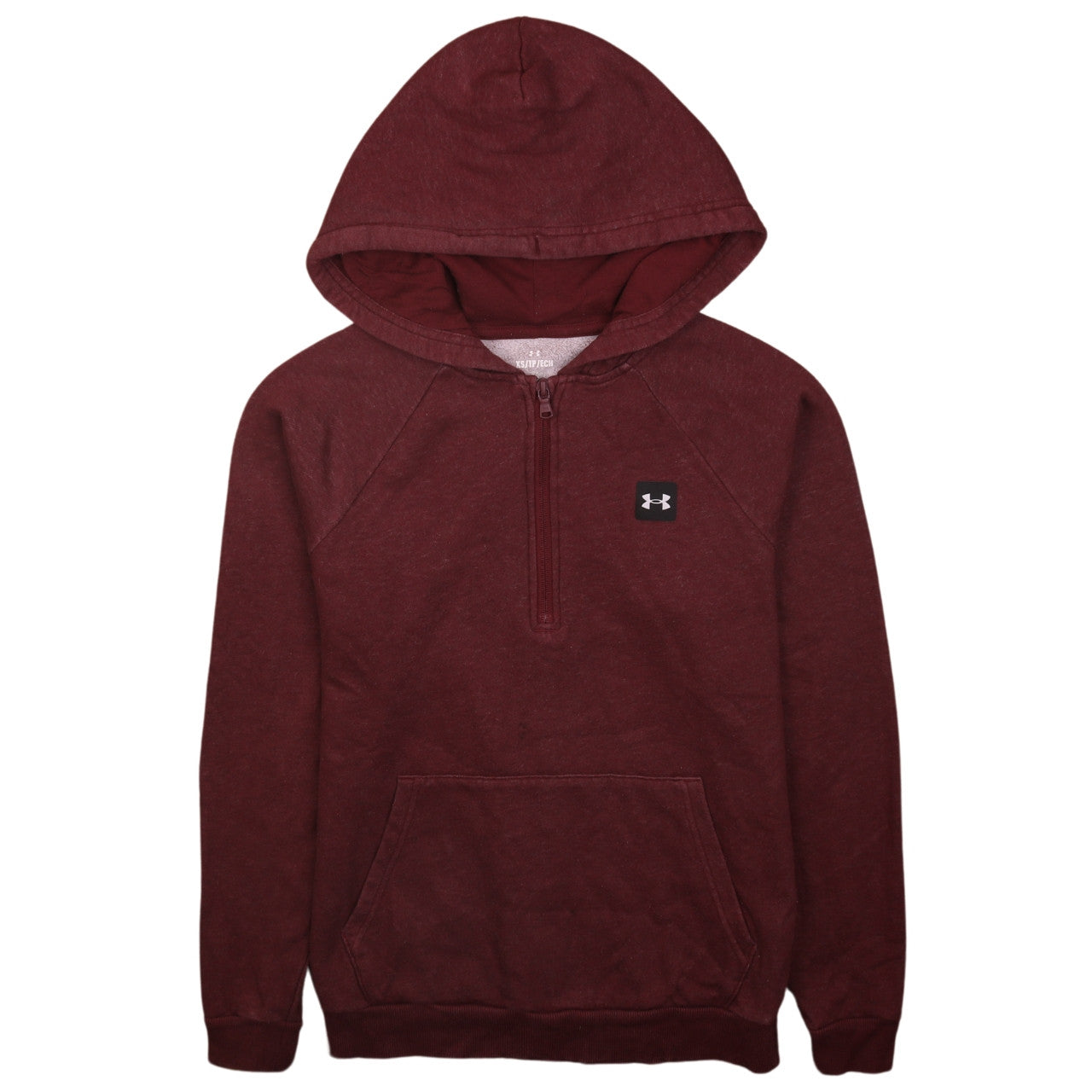 Under Armour Men’s Red XS Relaxed Fit 1/2 Zip Fleece Hoodie
