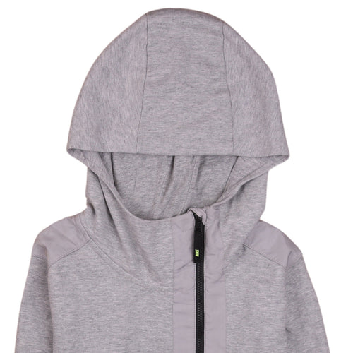 Nike Men's Grey Full Zip Hoodie M Regular Fit Sportswear