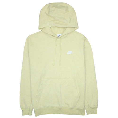 Nike Men's Beige Pullover Hoodie Medium Fleece Regular Fit