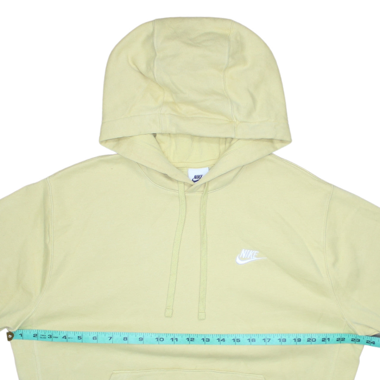 Nike Men's Beige Pullover Hoodie Medium Fleece Regular Fit
