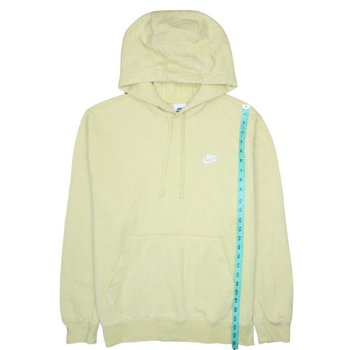 Nike Men's Beige Pullover Hoodie Medium Fleece Regular Fit