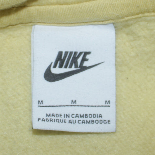 Nike Men's Beige Pullover Hoodie Medium Fleece Regular Fit