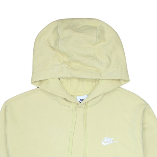 Nike Men's Beige Pullover Hoodie Medium Fleece Regular Fit