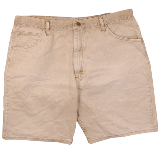 Wrangler Men Beige Relaxed Fit Chino Shorts Size XL (40) Casual