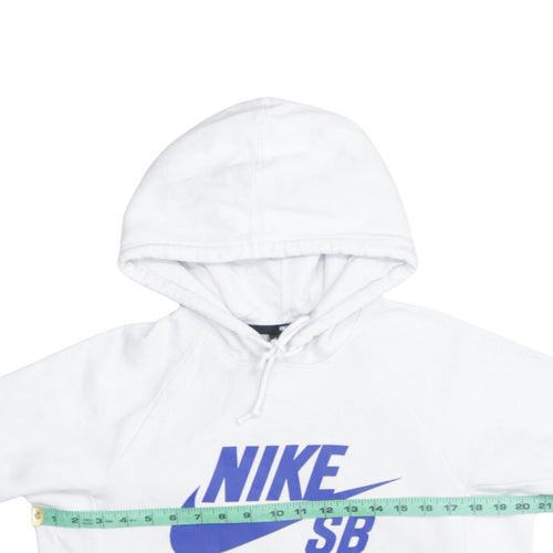 Nike SB Men's White Pullover Hoodie XS Regular Fit Skate Sweatshirt