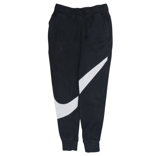 Nike Men's Black Jogger Sweatpants Small Logo Tapered Fit